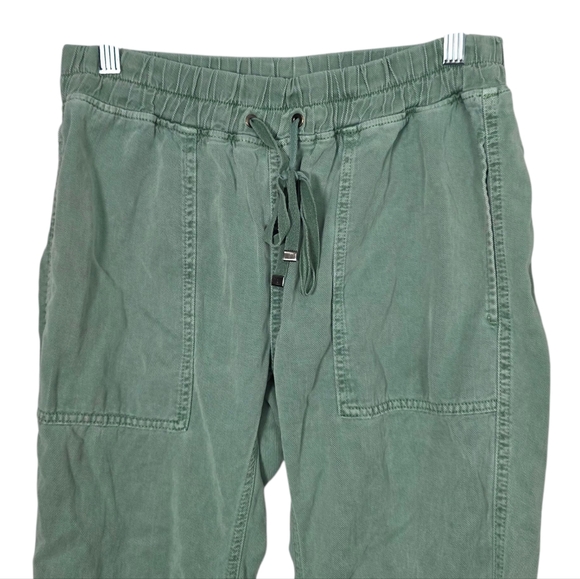 Zara Women's Green High Waisted Cargo Joggers Pants Small - Picture 2 of 7